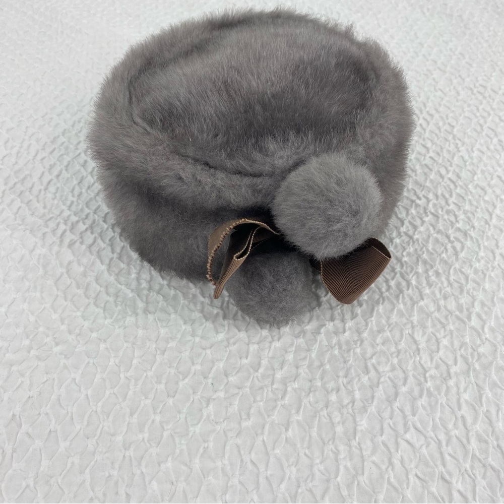 Pill Box Gray Hat